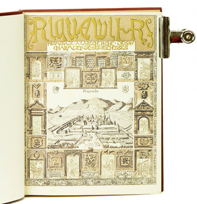 Riquewihr. Promenade à la recherche de son charme et de ses richesses. 160 dessins à la plume d'Édouard Hofer. Texte d'Anna Favre. 