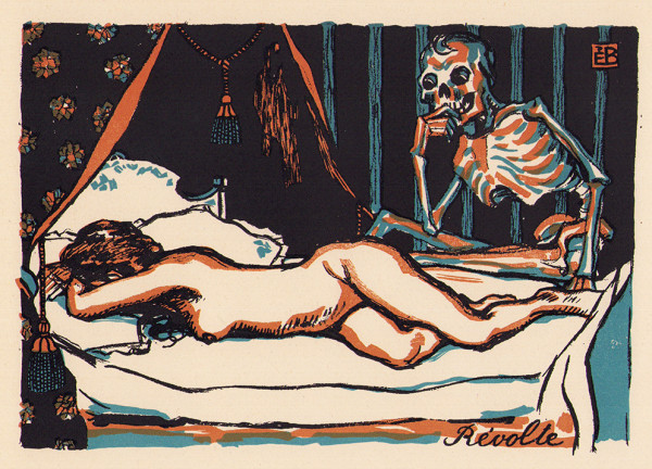 Une Danse macabre. 20 gravures en couleurs par Edmond Bille. 