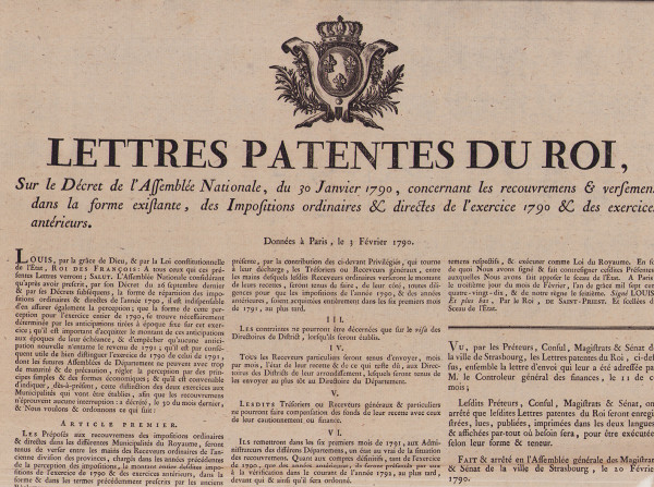 Lettres patentes du Roi, sur le Décret de l'Assemblée nationale, du 13 du présent mois de Juin, portant Abolition des retraits de Bourgeoisie, d'Habitations et autres. 