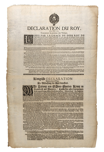Déclaration du Roy, du 4 mars 1724, concernant la punition des Voleurs. 