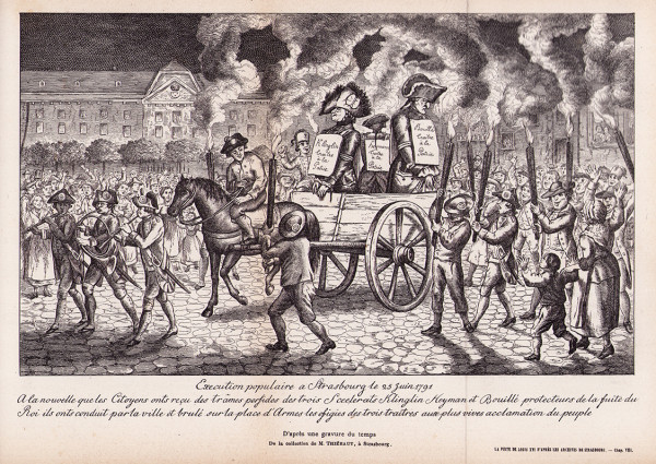 La fuite de Louis XVI d'après les archives municipales de Strasbourg. Avec le fac-similé d'une gravure du temps. 