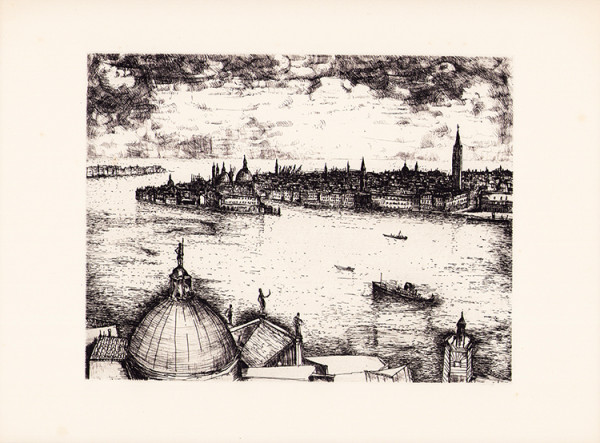 Venise. Vingt-cinq eaux-fortes originales de Bernard Gantner. Présentation de Claude Roger-Marx. 