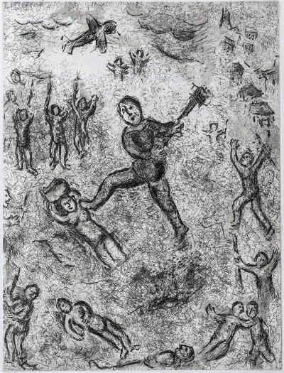Et sur la terre… Eaux-fortes de Marc Chagall. 