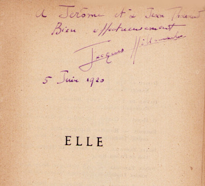 Elle. Traduction du célèbre roman anglais "She", par Jacques Hillemacher. 