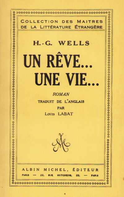 Un rêve… Une vie… Roman traduit de l'anglais par Louis Labat. 