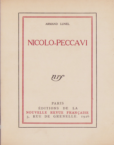 Nicolo-Peccavi ou l'affaire Dreyfus à Carpentras. 