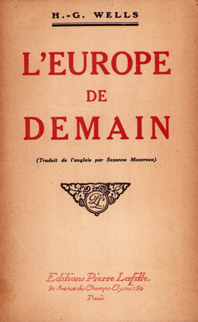 L'Europe de demain (traduit de l'anglais par Suzanne Mazereau). 