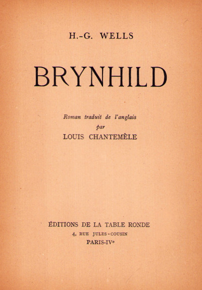 Brynhild. Roman traduit de l'anglais par Louis Chantemèle. 