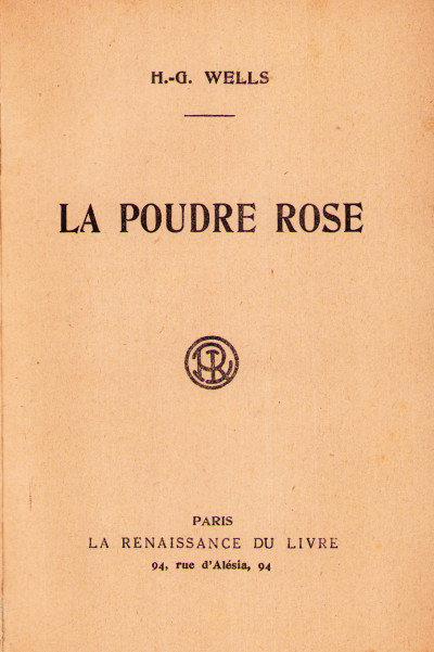 La poudre rose. Traduit de l'anglais par René Lécuyer. 