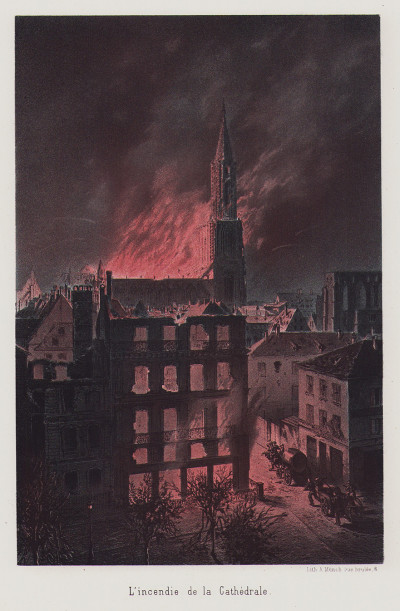 Guerre de 1870. Siège et bombardement de Strasbourg. Album. 