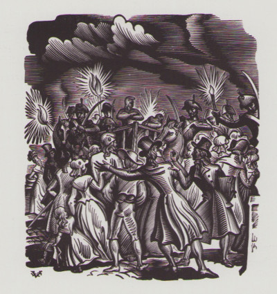 Les Dieux ont soif. Bois gravés de Valentin Le Campion. 