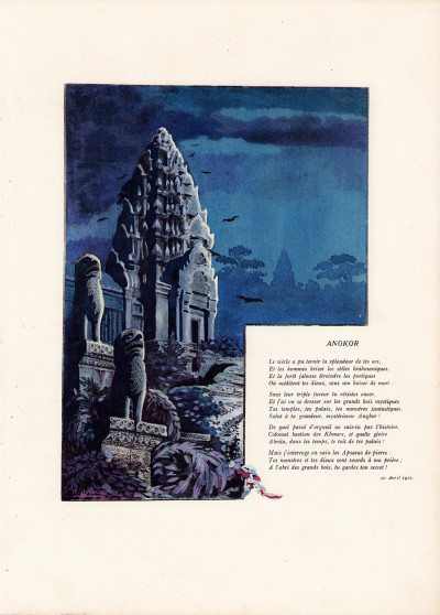 La Terre de Bouddha. Sonnets de Pierre Rey ornés de 33 aquarelles par André Joyeux. Préface de M. Albert Sarraut. 