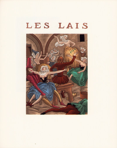 François Villon. Dessins de Sylvain Sauvage. Bois gravés en couleurs par Gérard Angiolini. 