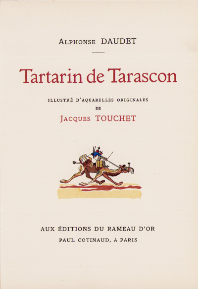 Tartarin de Tarascon. Illustré d'aquarelles originales de Jacques Touchet. 