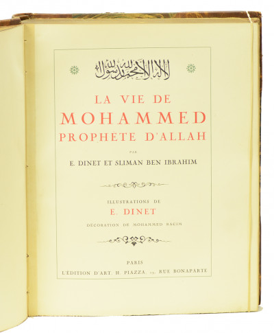 La vie de Mohammed prophète d'Allah. 