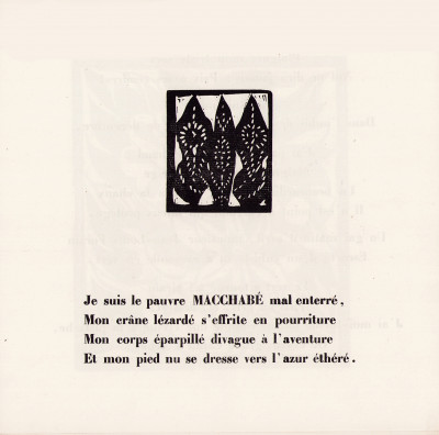 Ballade du Pauvre Macchabé mal enterré. Poëme de René Dalize suivi de deux souvenirs de Guillaume Apollinaire & André Salmon. 