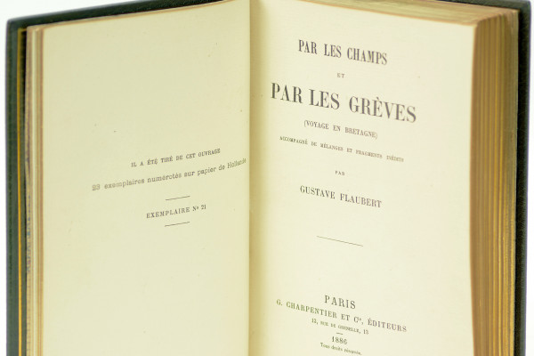 Par les champs et par les grèves (voyage en Bretagne), accompagné de mélanges et fragments inédits par Gustave Flaubert. 