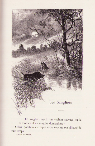 La chasse et la pêche. Souvenirs d'Alsace, illustrés de 132 compositions par Henry Ganier. 
