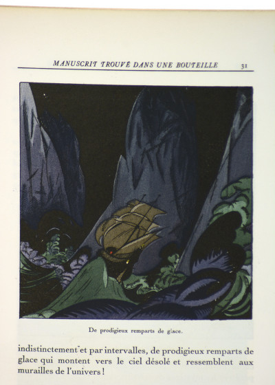 Manuscrit trouvé dans une bouteille. Traduit par Charles Baudelaire. Vignettes originales en couleurs de Pierre Falké. 