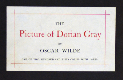 The Picture of Dorian Gray. 