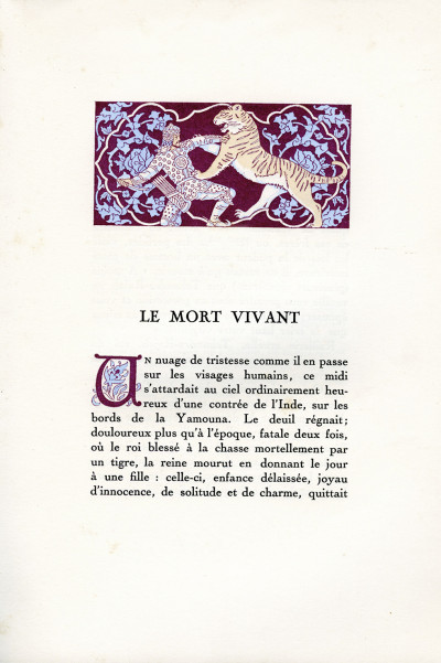 Contes indiens. Édition originale. Avec un Avant-propos du Dr Edmond Bonniot. Décoration en couleurs de Maurice Ray. 