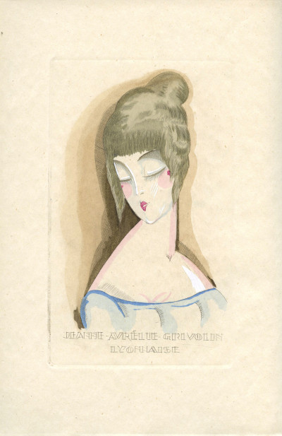 Les Oraisons Amoureuses de Jeanne-Aurélie Grivolin, Lyonnaise. Illustrées de quinze pointes sèches et d'ornements originaux de Yan B. Dyl. 