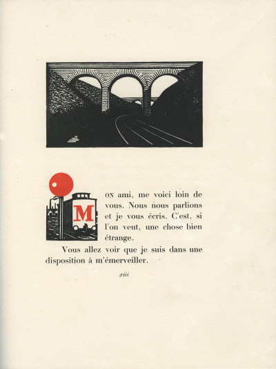 Lettre à un ami. Édition ornée de compositions dessinées et gravées sur bois par E. Carlègle. 