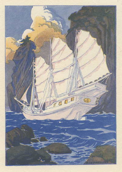 La Jonque de Porcelaine. Illustrations de François de Marliave gravées sur bois en plusieurs couleurs par E. Gasperini. 