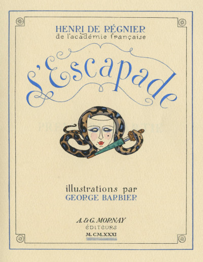 L'Escapade. Illustrations de George Barbier. 