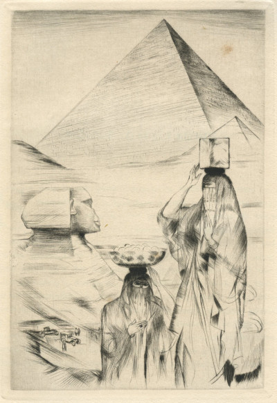 En Égypte. Notes de voyage ornées de pointes-sèches originales par Étienne Cournault. 