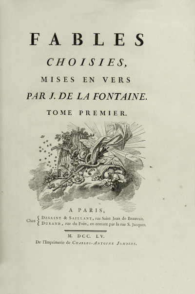 Fables choisies, mises en vers par J. de La Fontaine. 