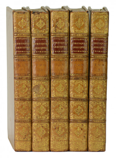 Antiquités étrusques, grecques et romaines gravées par F. A. David. Avec leurs explications, par d'Hancarville. 