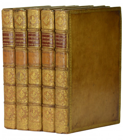 Antiquités étrusques, grecques et romaines gravées par F. A. David. Avec leurs explications, par d'Hancarville. 