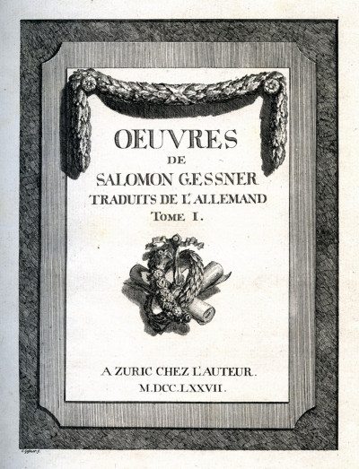 Œuvres de Salomon Gessner. Traduites de l'allemand. 