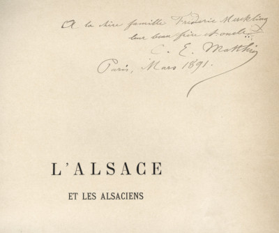L'Alsace et les Alsaciens à travers les siècles. Illustré par l'auteur de quarante-cinq gravures dans le texte, de seize grandes compositions hors texte et de quatre chromotypographies tirées en six couleurs. 