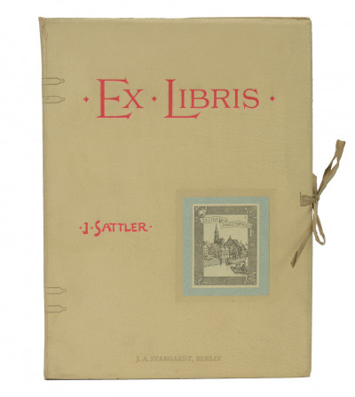 Deutsche Kleinkunst in zwei und vierzig Bücherzeichen gezeichnet von Joseph Satttler. Mit einem Vorwort von Friedrich Warnecke. 