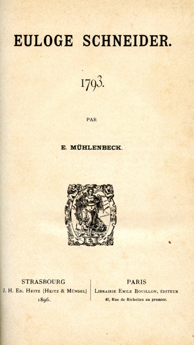 Euloge Schneider. 1793. 