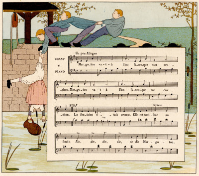 Chansons de France pour les petits Français. Avec accompagnements de J. B. Weckerlin. Illustrations par M. B. De Monvel. 