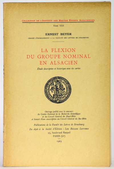 La flexion du groupe nominal en alsacien. Étude descriptive et historique avec 60 cartes. 