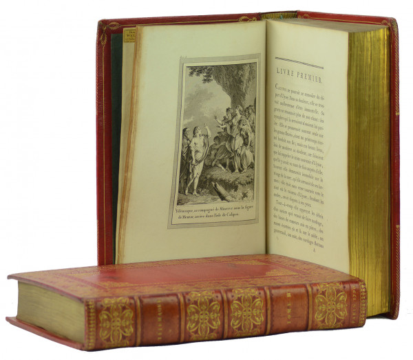 Les aventures de Télémaque, fils d'Ulysse. Avec figures en taille-douce, dessinées par MM. Cochin et Moreau le Jeune. 