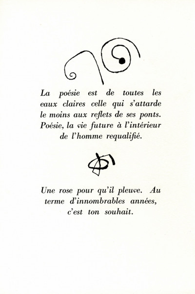 À la santé du serpent. Orné par Joan Miró. 