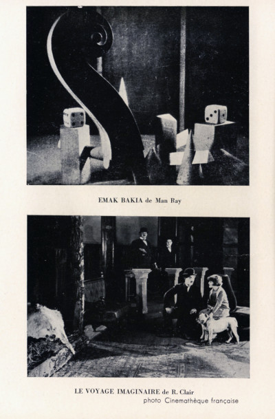 En marge du cinéma français. Couverture de Marcel Duchamp. 