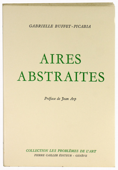 Aires abstraites. Préface de Jean Arp. 