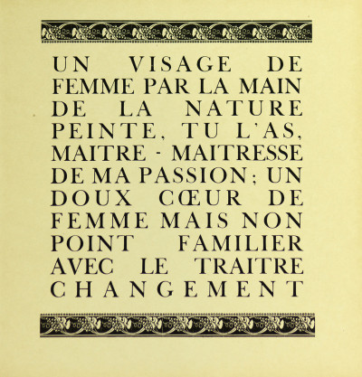 Tombeau d'Amour, deux sonnets de Shakespeare par Pierre Jean Jouve. 