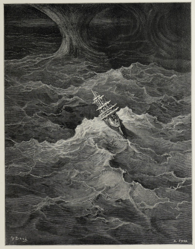 La Chanson du Vieux Marin. Traduite par A. Barbier et illustrée par Gustave Doré. 