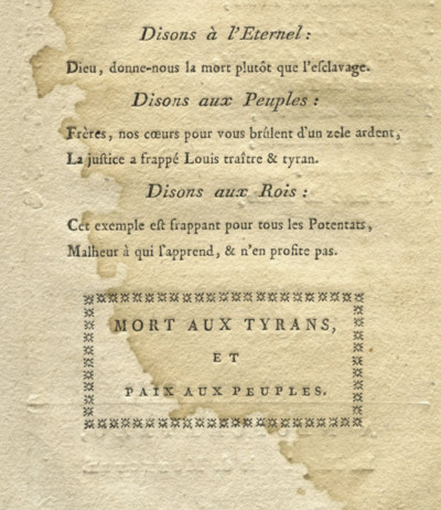 Procès et jugement de Louis Capet, seizième du nom, dernier Roi de France. Ou précis des pièces contenant ce grand procès, recueillies & publiées par ordre de la Convention Nationale. 