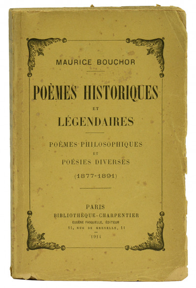 Poèmes historiques et légendaires. Poèmes philosophiques et poésies diverses (1877-1891). 