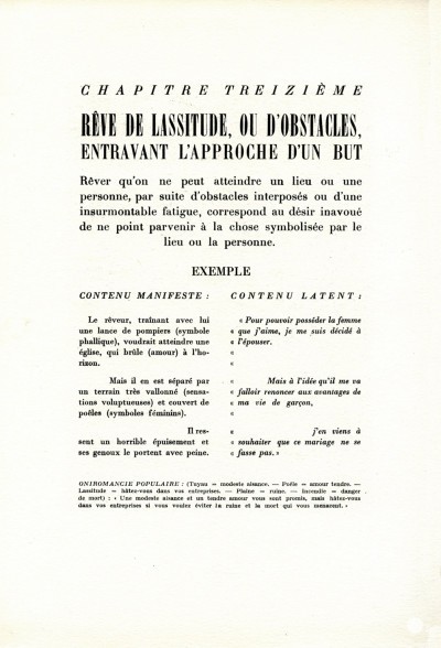 Ce que tout rêveur doit savoir de la méthode psychanalytique d'interprétation des rêves; suivi d'une nouvelle clé des songes. Avec vingt aquarelles de l'auteur représentant les rêves typiques. 