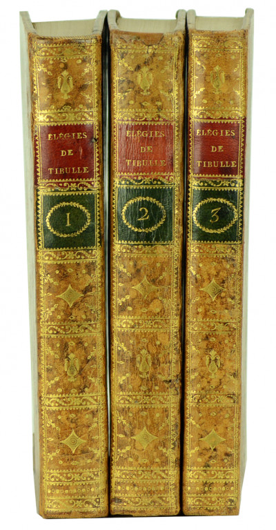 Elégies de Tibulle, avec des notes et recherches de Mythologie, d'Histoire et de Philosophie ; suivies des Baisers de Jean Second ; traduction nouvelle, adressée du Donjon de Vincennes, par Mirabeau, l'aîné, à Sophie Ruffey. Avec 14 figures. Suivi de : Contes et nouvelles adressés, du Donjon de Vincennes, par Mirabeau, à Sophie Ruffey. 