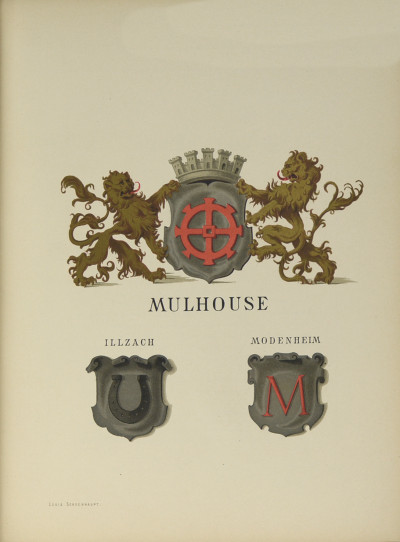 Livre d'Or (Bürgerbuch) de la ville de Mulhouse, par Nicolas Ehrsam. Nouvelle édition revue et augmentée par Louis Schoenhaupt. 